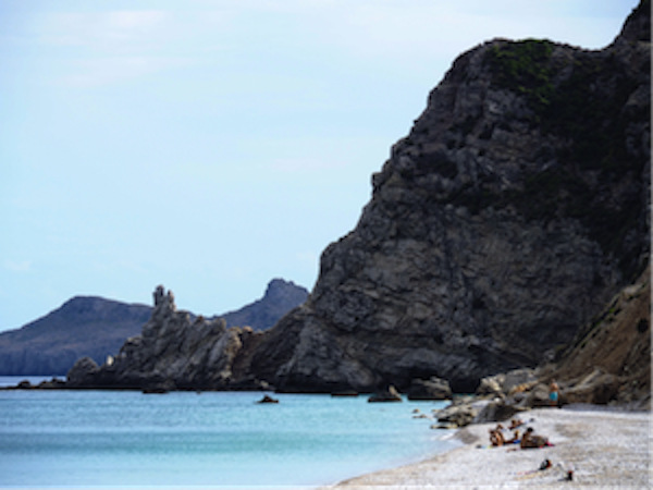One of many lonesome beaches in Greece